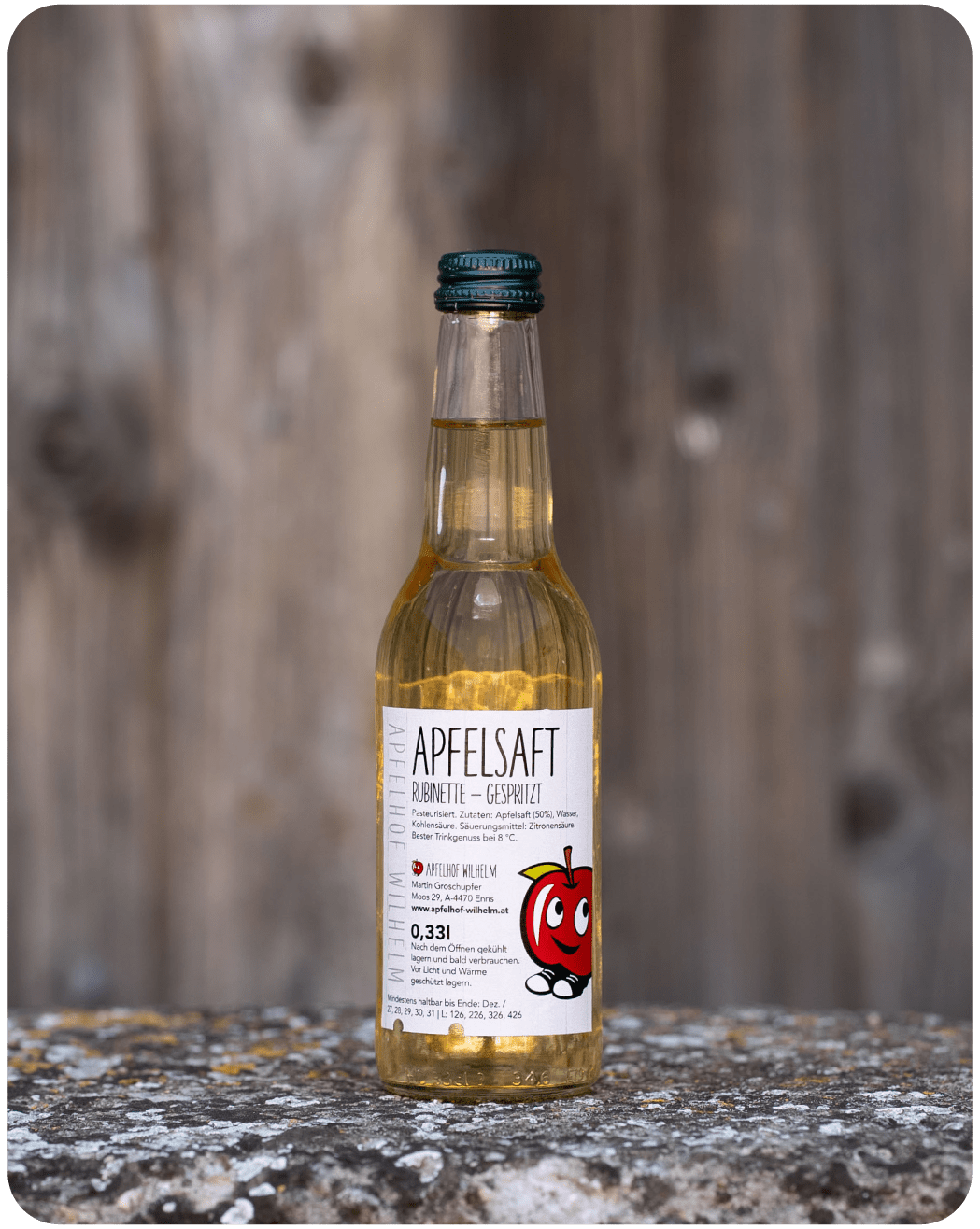 Apfelsaft Rubinette g’spritzt
