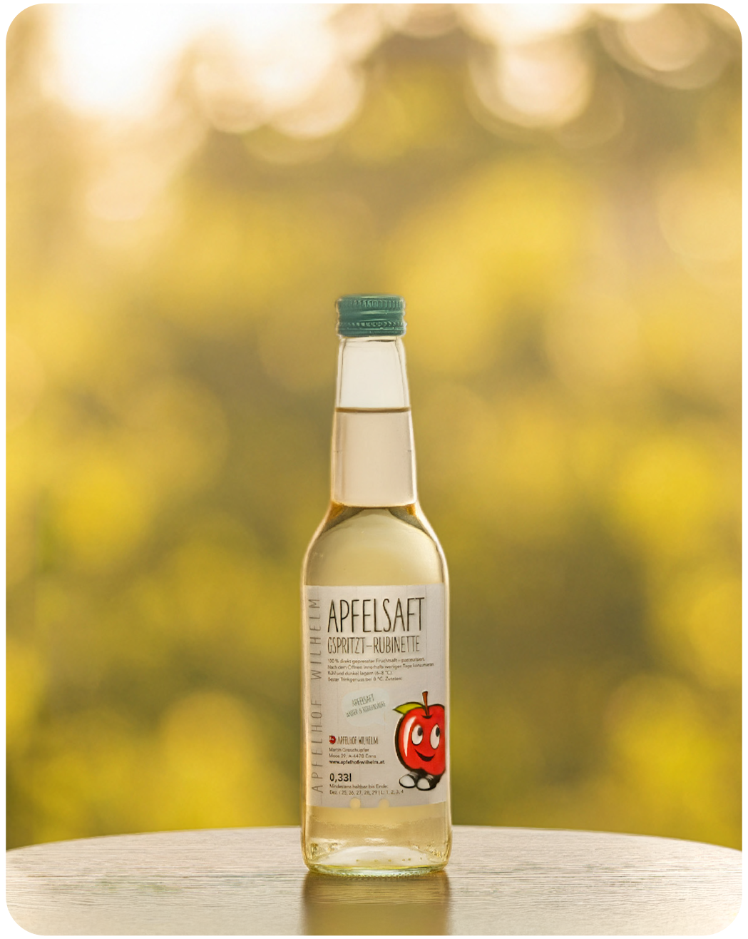Apfelsaft Rubinette g’spritzt